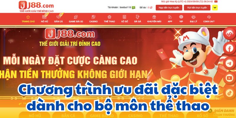 Chương trình ưu đãi đặc biệt dành cho bộ môn thể thao